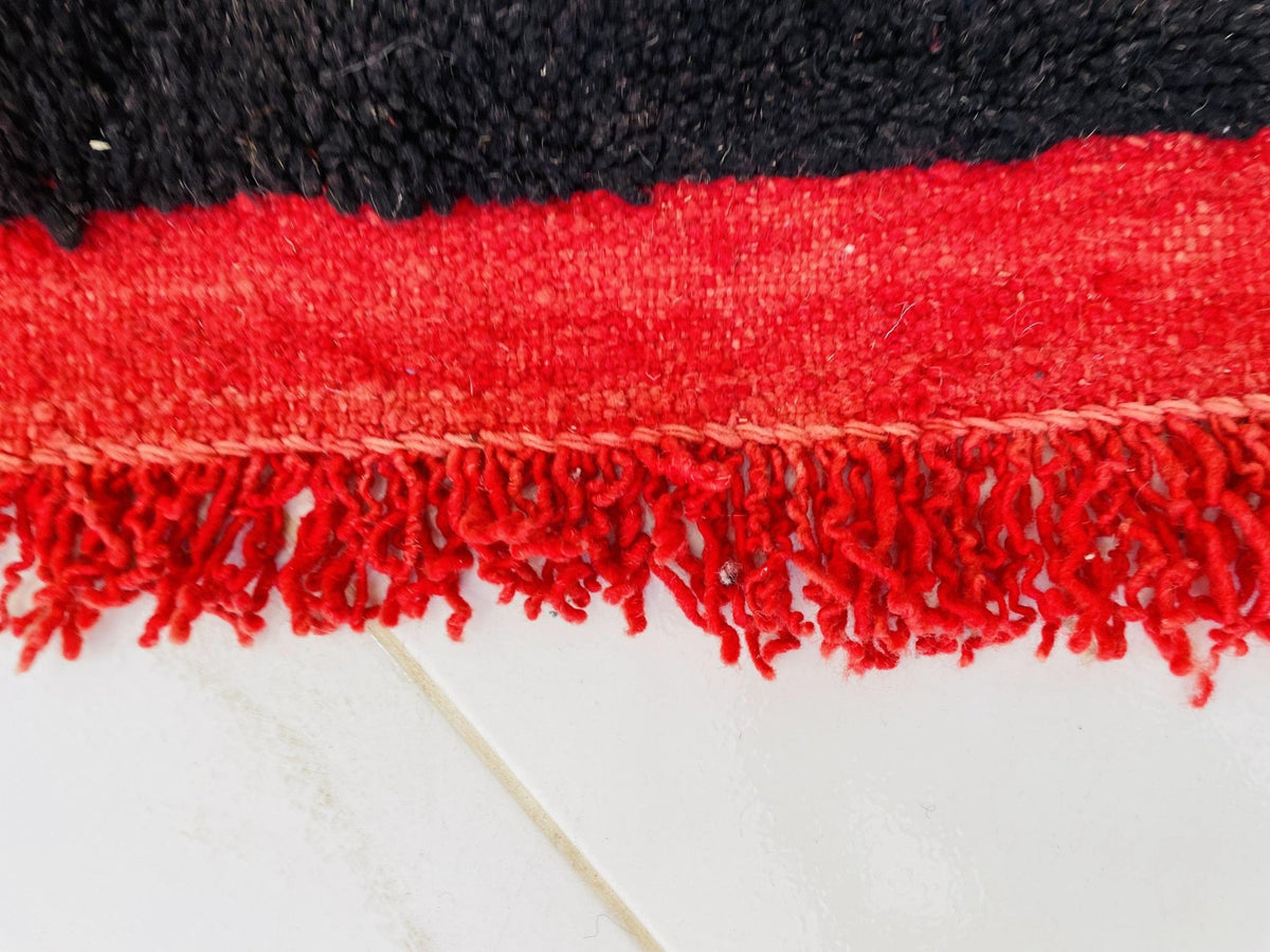 Vintage Moroccan Rug, Handmade Rug, Vintage Authentic Moroccan Rug, Abstract Berber Rug,Wool Rug, Sheep Wool Rug, Beni ourain rug - Africancreates
