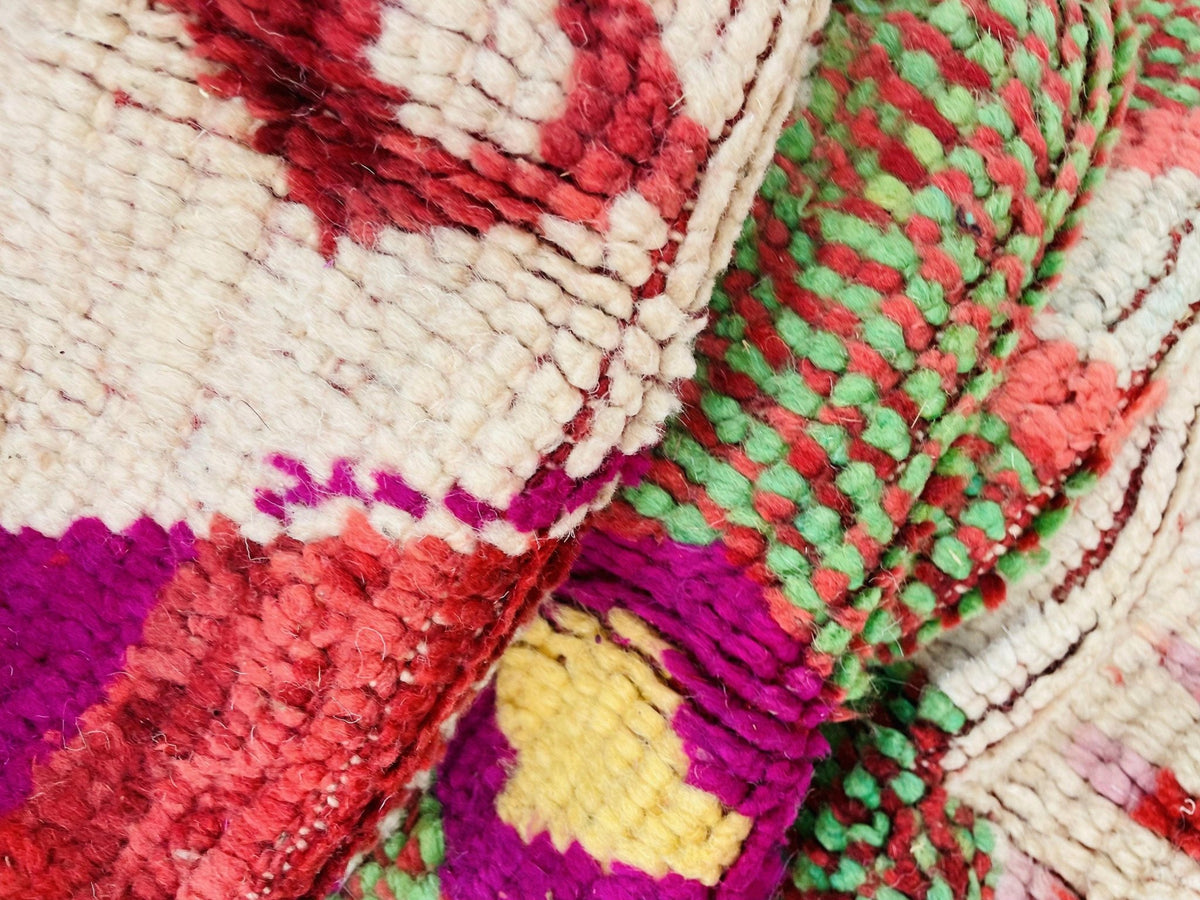 VINTAGE Moroccan Rug, Handmade Rug, Vintage Authentic Moroccan Rug, Abstract Berber Rug,Wool Rug, Sheep Wool Rug, Beni ourain rug - Africancreates