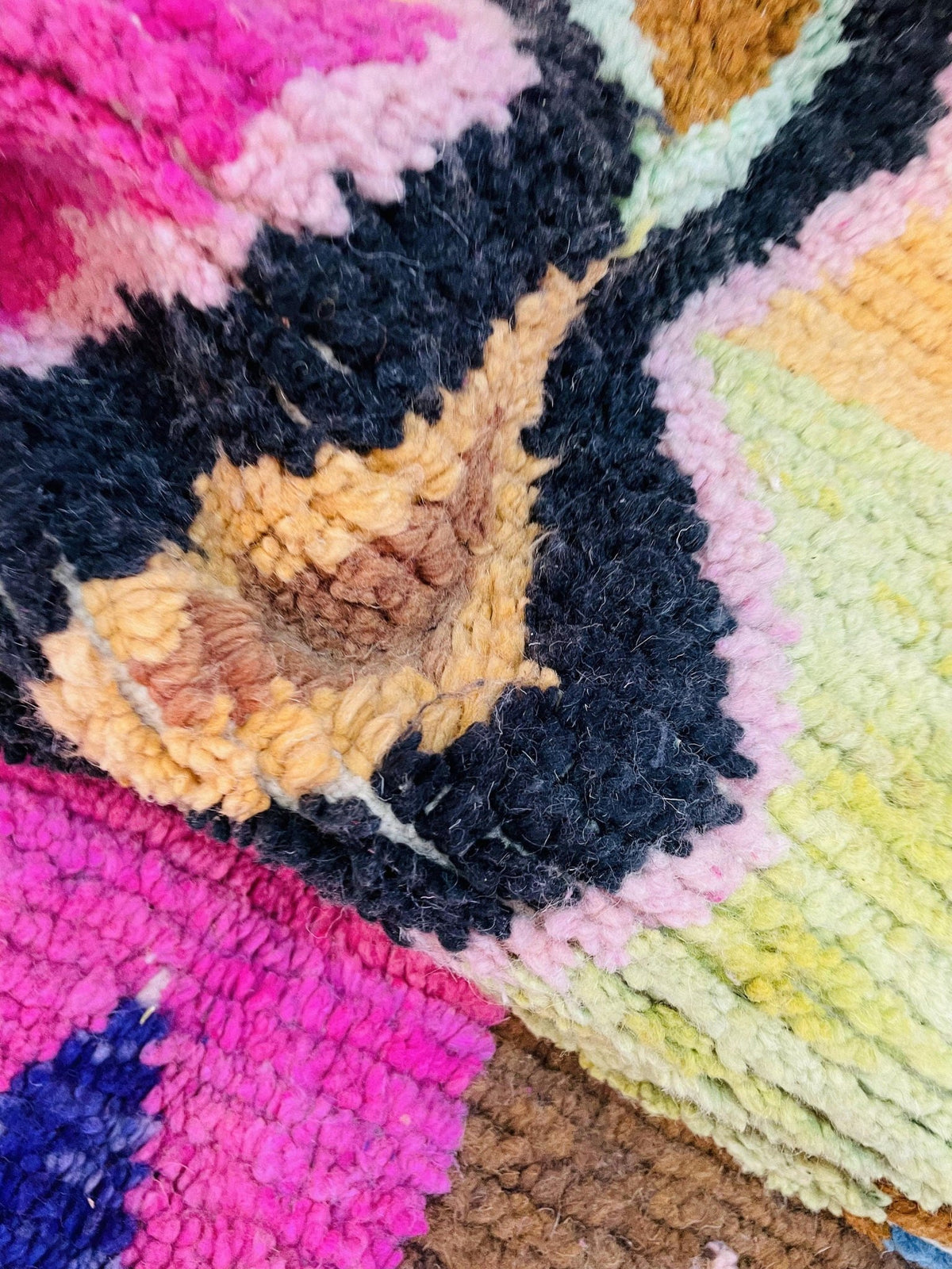 VINTAGE Moroccan Rug, Handmade Rug, Vintage Authentic Moroccan Rug, Abstract Berber Rug,Wool Rug, Sheep Wool Rug, Beni ourain rug - Africancreates