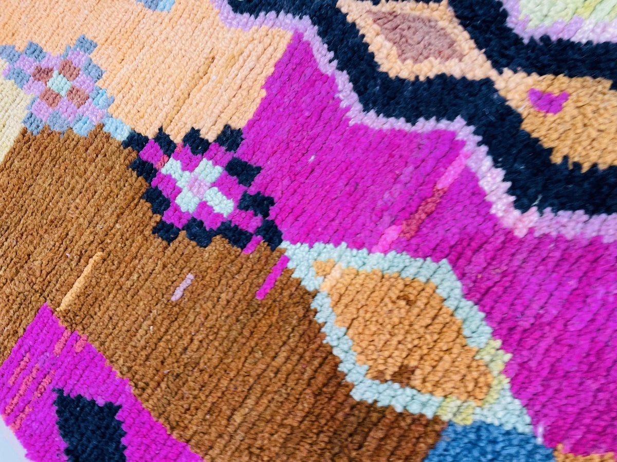 VINTAGE Moroccan Rug, Handmade Rug, Vintage Authentic Moroccan Rug, Abstract Berber Rug,Wool Rug, Sheep Wool Rug, Beni ourain rug - Africancreates