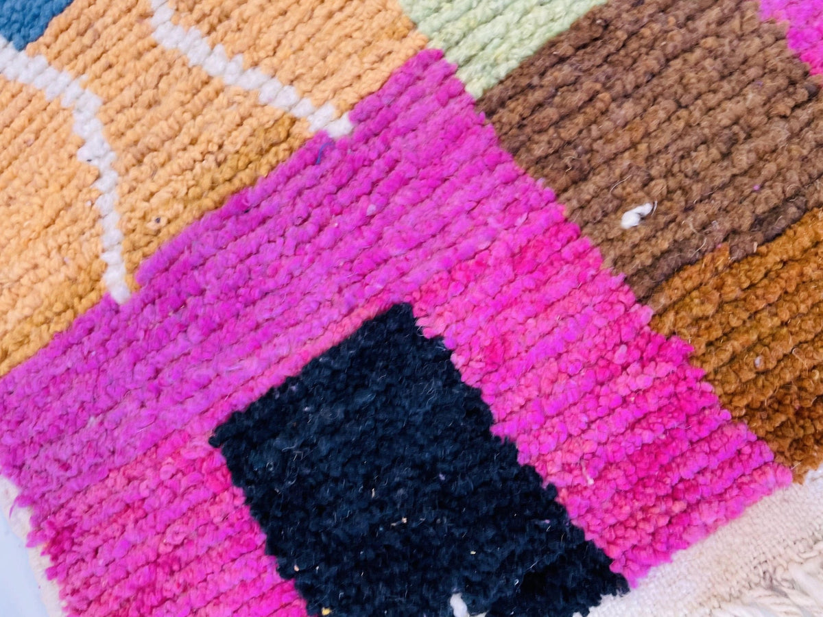 VINTAGE Moroccan Rug, Handmade Rug, Vintage Authentic Moroccan Rug, Abstract Berber Rug,Wool Rug, Sheep Wool Rug, Beni ourain rug - Africancreates