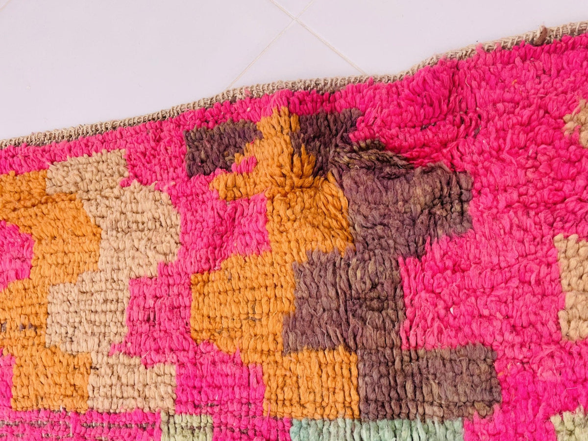 VINTAGE Moroccan Rug, Handmade Rug, Vintage Authentic Moroccan Rug, Abstract Berber Rug,Wool Rug, Sheep Wool Rug, Beni ourain rug - Africancreates