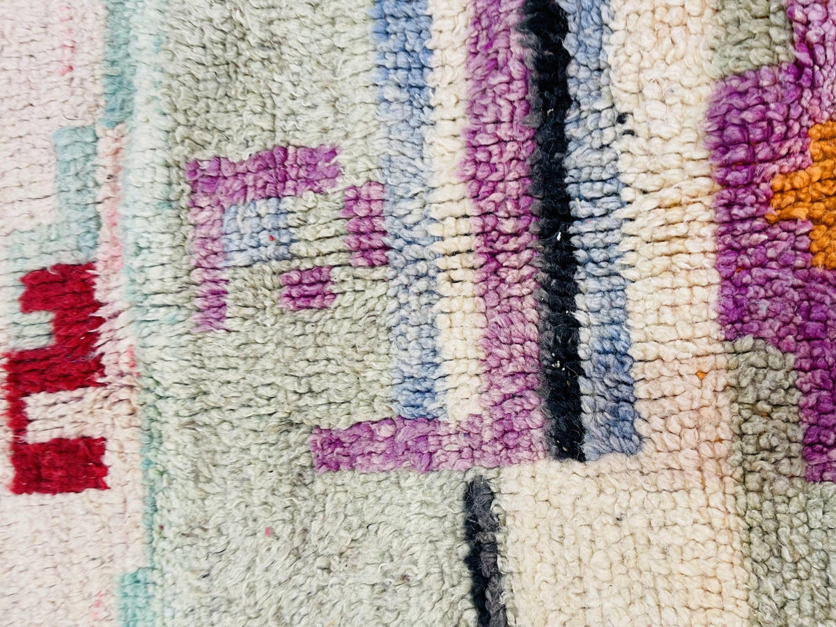 VINTAGE Moroccan Rug, Handmade Rug, Vintage Authentic Moroccan Rug, Abstract Berber Rug,Wool Rug, Sheep Wool Rug, Beni ourain rug - Africancreates