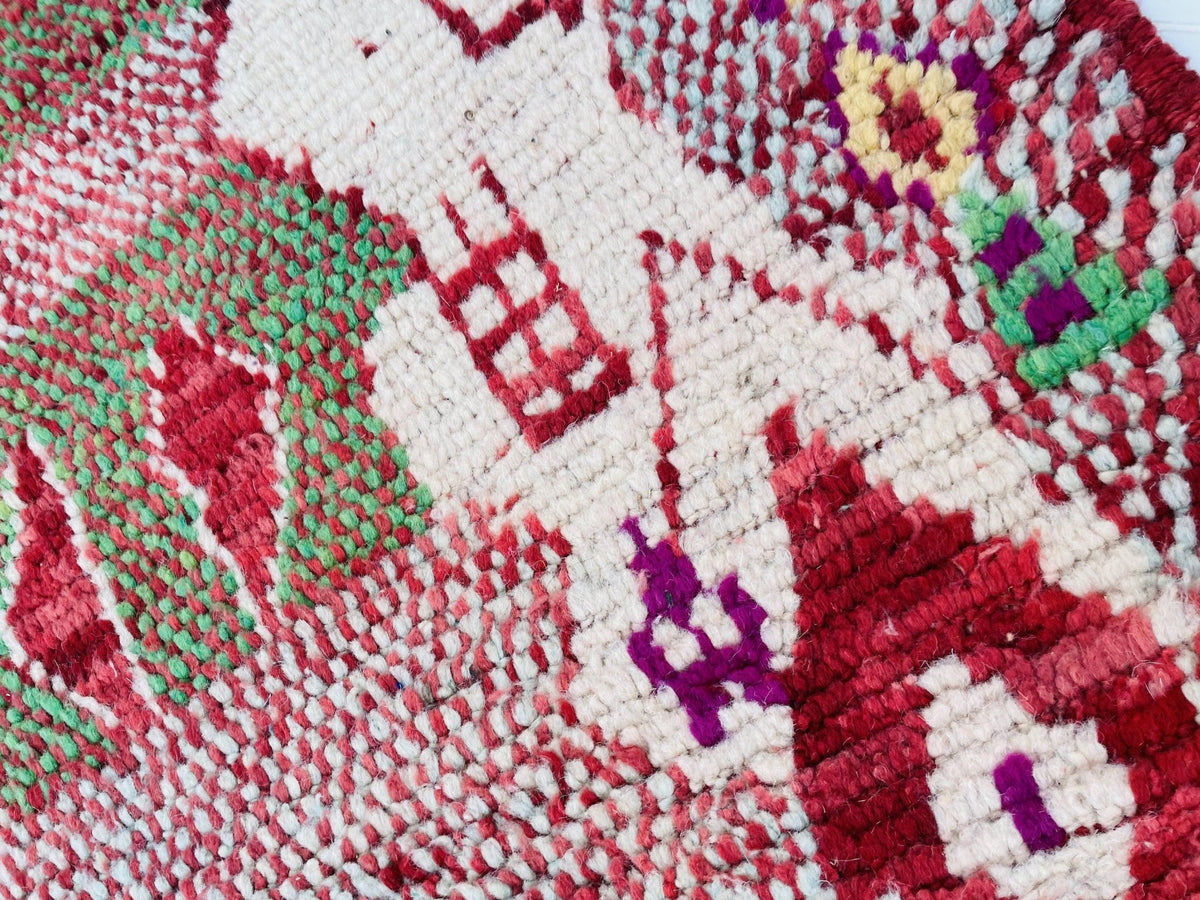 VINTAGE Moroccan Rug, Handmade Rug, Vintage Authentic Moroccan Rug, Abstract Berber Rug,Wool Rug, Sheep Wool Rug, Beni ourain rug - Africancreates