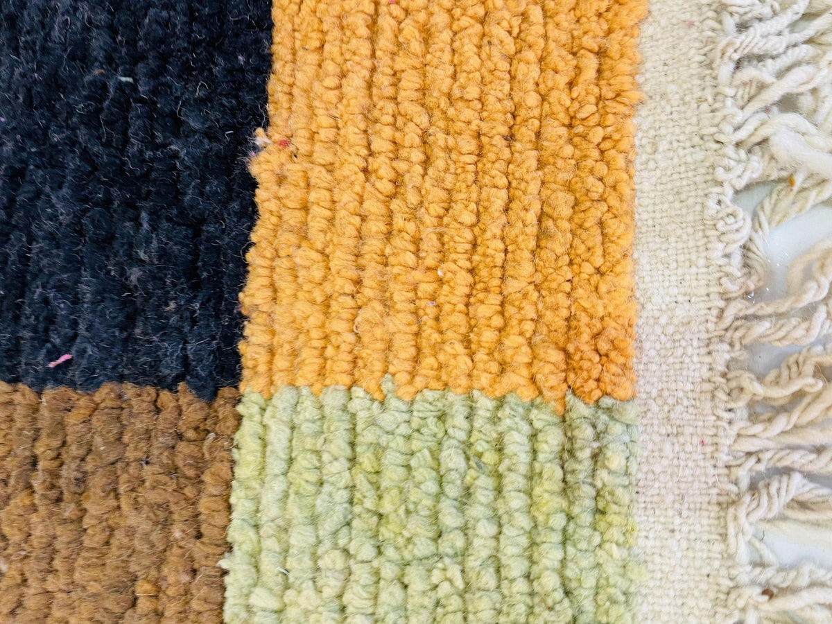 VINTAGE Moroccan Rug, Handmade Rug, Vintage Authentic Moroccan Rug, Abstract Berber Rug,Wool Rug, Sheep Wool Rug, Beni ourain rug - Africancreates